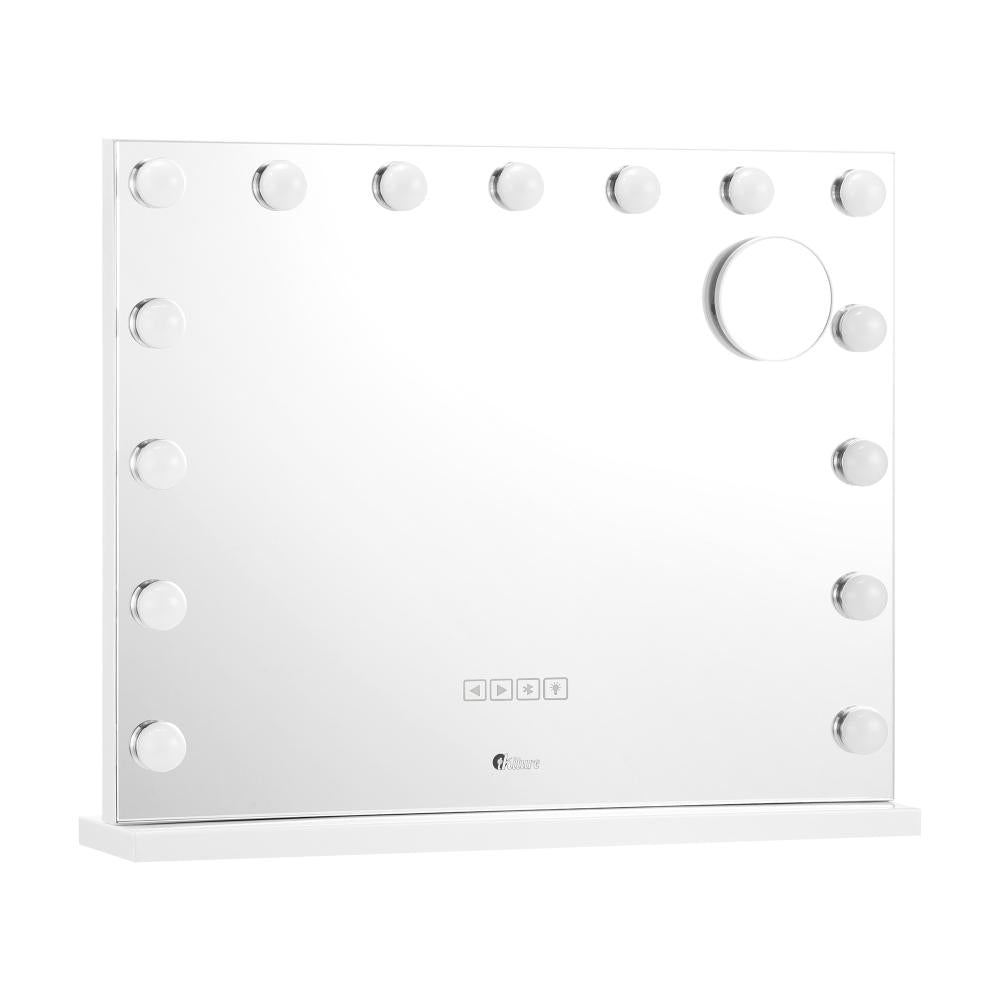 Bluetooth Hollywood Makeup Mirrors with LED 58x46cm