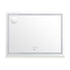 Bluetooth Makeup Mirror Crystal LED 80x62cm