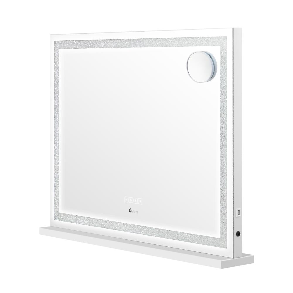 Bluetooth Makeup Mirror Crystal LED 80x62cm