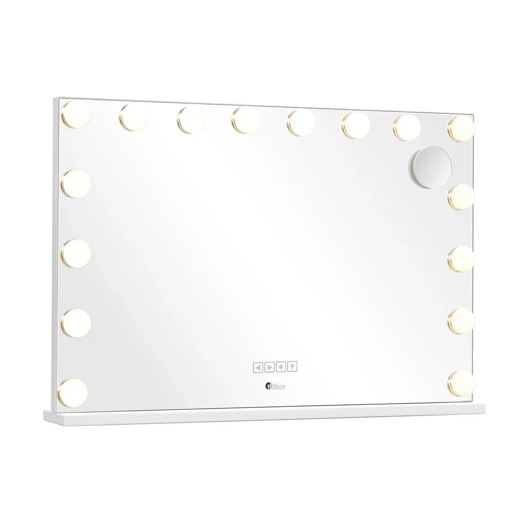 Bluetooth Hollywood Makeup Mirror 16 LED Light 90x62cm