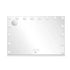 Bluetooth Hollywood Makeup Mirror 16 LED Light 90x62cm