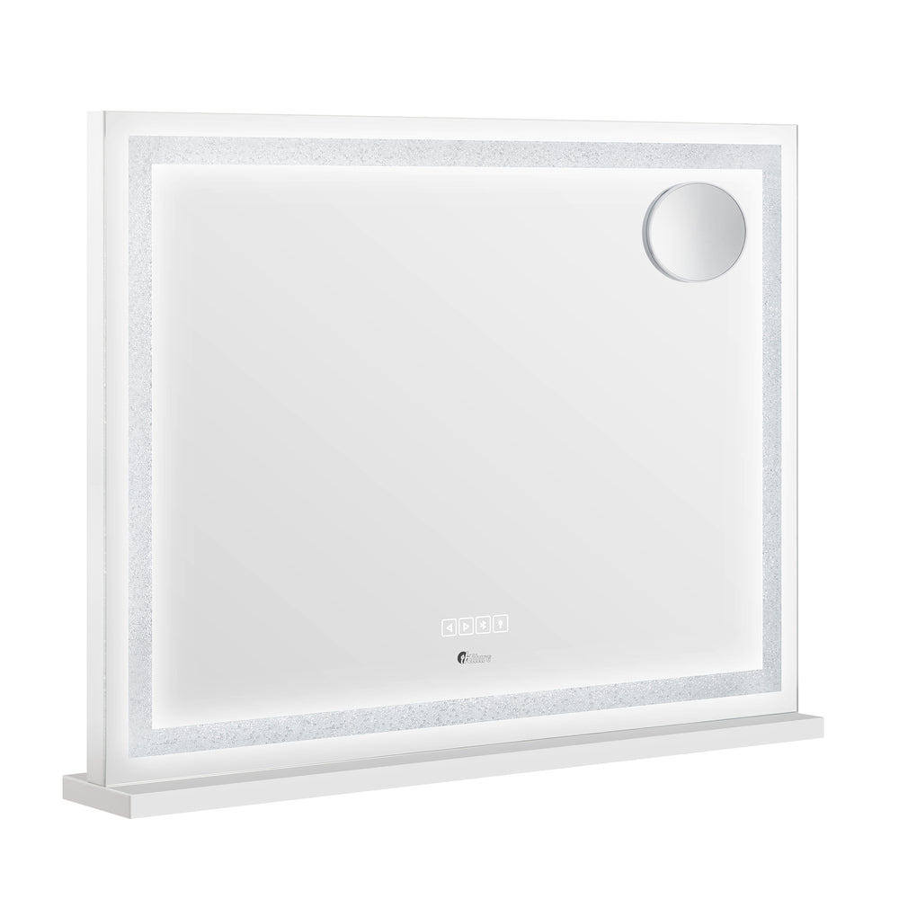 Oikiture Bluetooth Hollywood LED Makeup Mirror 90x60cm Crystal