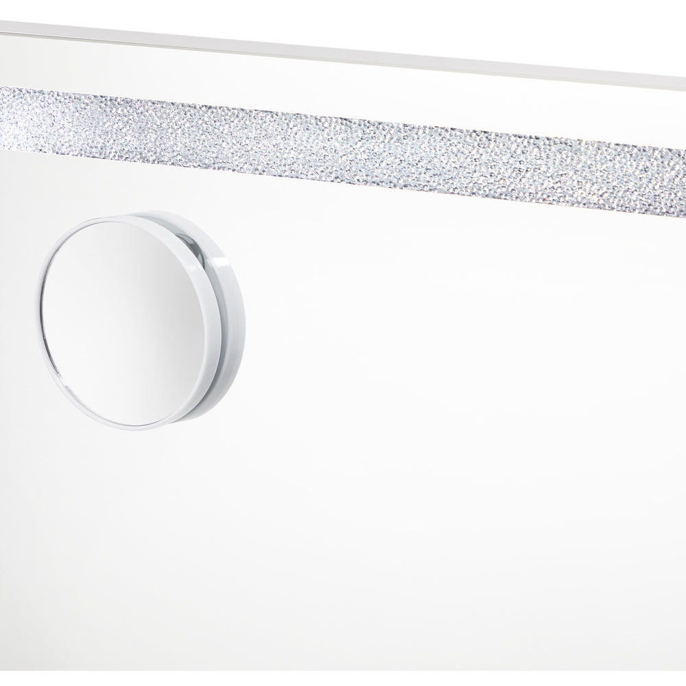 Oikiture Bluetooth Hollywood LED Makeup Mirror 90x60cm Crystal