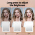 Portable Travel Makeup Mirror Rechargeable Makeup Mirror with Lights 10x Magnifier White