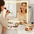Makeup Mirror 60x50cm 360～ Rotatable Vanity Mirror with Lights Crystal LED