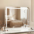 Makeup Mirror 60x50cm Hollywood Vanity with LED Light Tabletop White