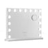 Makeup Mirror 58x45cm Hollywood Vanity with LED Light Tabletop White