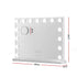 Makeup Mirror 58x45cm Hollywood Vanity with LED Light Tabletop White