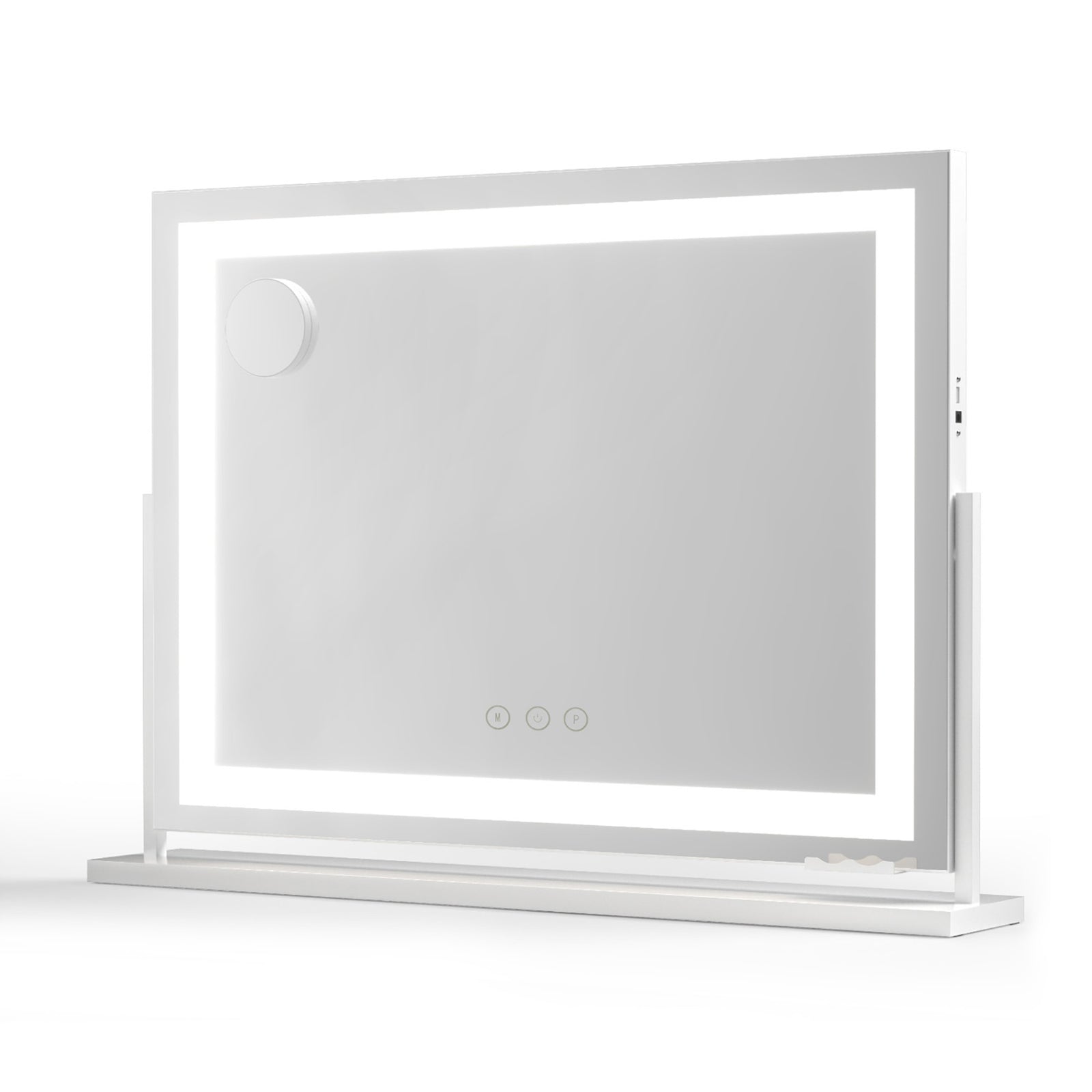 Makeup Mirror 80x58cm 360～ Rotatable Vanity Mirror with Lights Bright Light Strip Adjustable