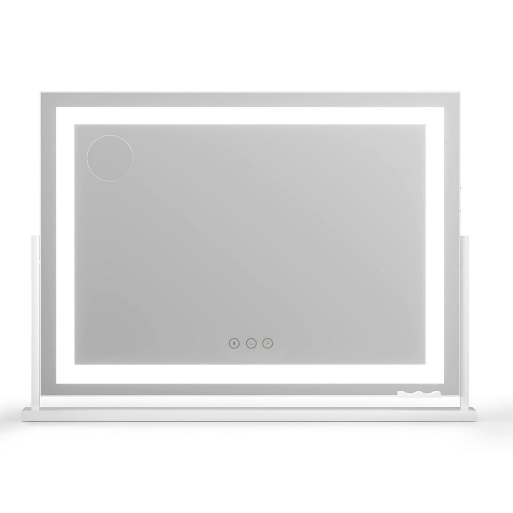 Makeup Mirror 80x58cm 360～ Rotatable Vanity Mirror with Lights Bright Light Strip Adjustable