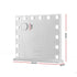 Makeup Mirror 60x52cm Hollywood Vanity with LED Light Tabletop White