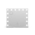 Makeup Mirror 60x52cm Hollywood Vanity with LED Light Tabletop White