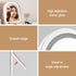 Makeup Mirror 35x45cm Dressing Vanity LED Stripe Light with 5x Magnification Rotation White Arch