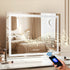 Bluetooth Makeup Mirror 58x46cm Hollywood Vanity with LED Light Crystal