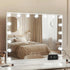 Makeup Mirror 80x58cm Hollywood Vanity with LED Light Tabletop Wall