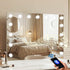 Bluetooth Hollywood Makeup Mirror 80x58cm 15 LED USB Touch Control White