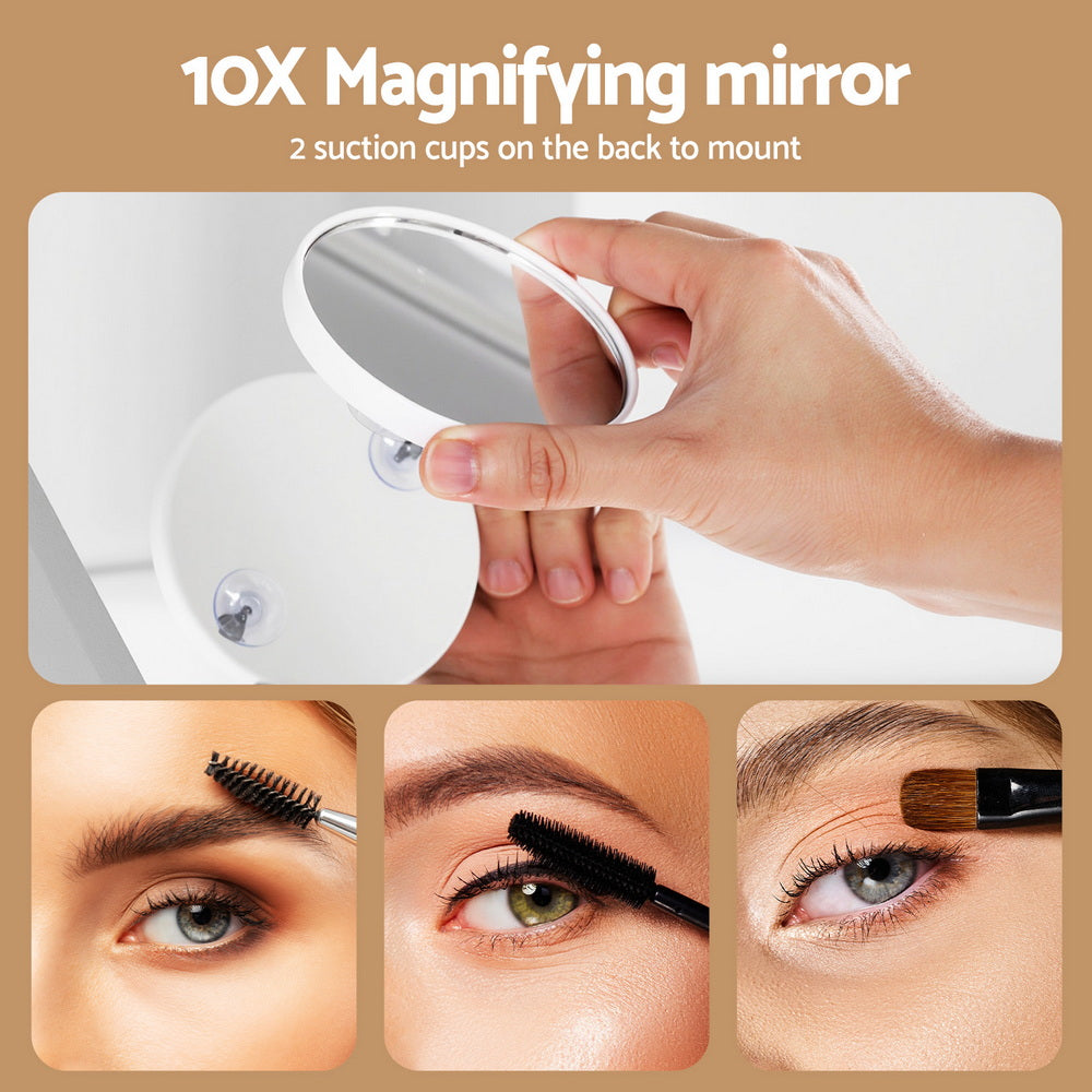 Hollywood Makeup Mirror – 18 LED Bulbs, Touch Control, 65×80cm, 5X Mirror