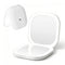 LED Compact Mirror Lighted Travel Makeup Mirror Pocket-Sized 1x 10x Magnification Square White