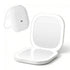LED Compact Mirror Lighted Travel Makeup Mirror Pocket-Sized 1x 10x Magnification Square White