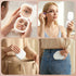 LED Compact Mirror Lighted Travel Makeup Mirror Pocket-Sized 1x 10x Magnification Square White