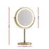 Lighted Makeup Mirror Rotation 10X Magnifying Double Sided Tabletop Gold