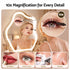 Embellir Makeup Mirror with Lights 10X Magnifier 360 Degree Rotation White