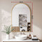 Embellir Arch Wall Mirror, Decorative Gold Frame Mirrors, 61x41cm Bathroom Vanity Mirror, Slim Frame for Living Room Entryway Bedroom Decor
