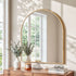 Embellir Arch Wall Mirror, Decorative Gold Frame Mirrors, 86x81cm Bathroom Vanity Mirror, Slim Frame for Living Room Entryway Bedroom Decor