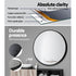 Embellir 2 Wall Mirror Makeup 70cm Home Decor Framed Mirrors Bathroom Round Black