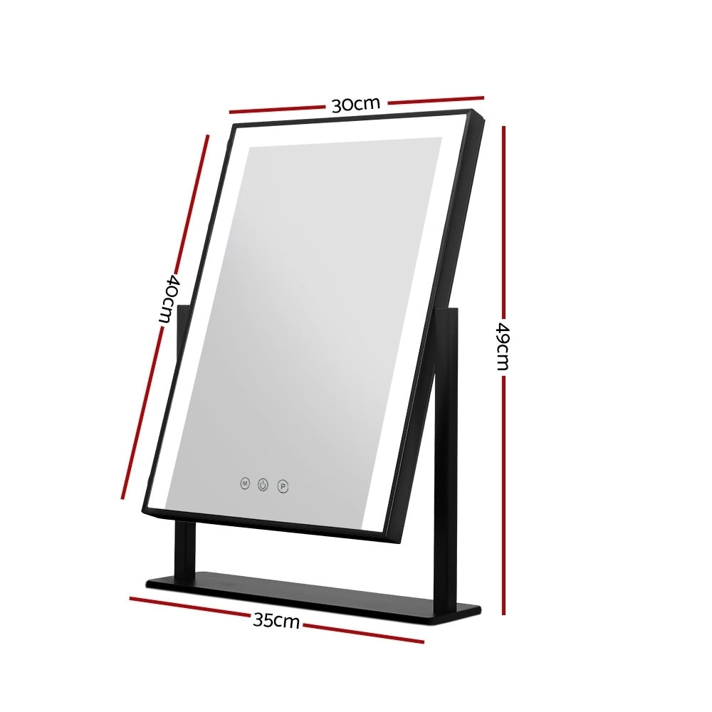 Hollywood Makeup Mirror With Light LED Strip Standing Tabletop Vanity