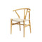 Wishbone Dining Chair Wooden Rattan Seat Armchair Natural Wood