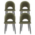 Artiss Dining Chairs Set of 4 Velvet Hollow Green