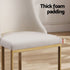 Artiss Dining Chairs Set of 4 Linen Fabric Frame Beige