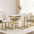Artiss Dining Chairs Set of 4 Linen Fabric Frame Beige
