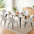 Artiss Dining Chairs Set of 6 – Sherpa Bouclé White, Winged Back, Steel Legs