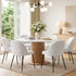 Artiss Dining Chairs Set of 6 – Sherpa Bouclé White, Winged Back, Steel Legs