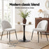 Artiss Dining Chairs Set of 6 – Sherpa Bouclé White, Winged Back, Steel Legs