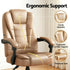 Artiss Massage Office Chair Reclining PU Leather Ergonomic Espresso
