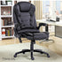 Artiss Massage Office Chair PU Leather Executive Chair Heated Black
