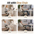 Artiss Heated Massage Office Chair PU Leather Ergonomic White