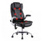 Artiss 8‑Point Massage Office Chair – PU Leather, High Back, Timer, Flip‑Up Arms