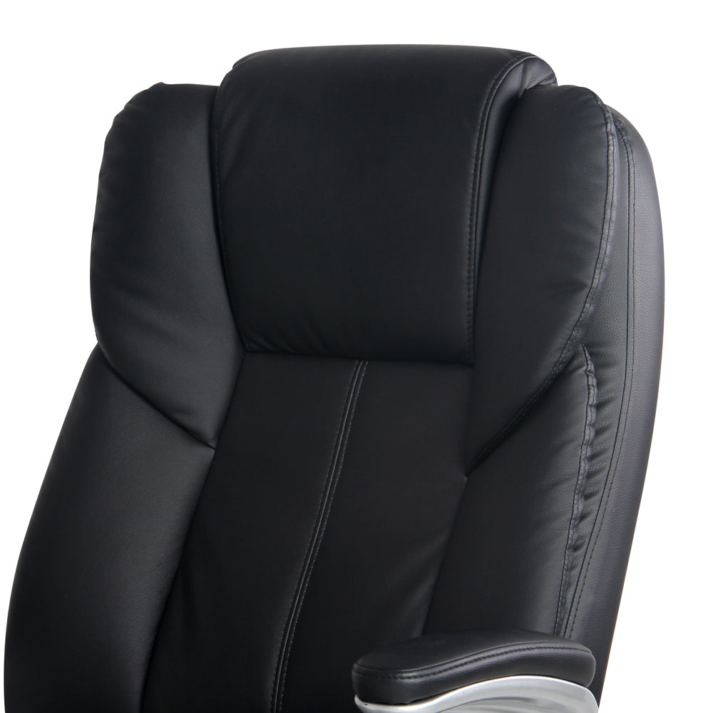 Artiss 8 Point Massage Office Chair PU Leather Black