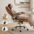 Artiss Massage Office Chair 8 Point Vibration PU Leather Ergonomic Brown