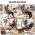 Artiss Massage Office Chair 8 Point Vibration PU Leather Ergonomic Brown