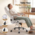Artiss 8 Point Massage Office Chair High Back PU Leather Ergonomic White