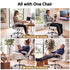 Artiss 8 Point Massage Office Chair High Back PU Leather Ergonomic White