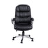 Artiss Massage Office Chair Heated Lumbar PU Leather High Back Ergonomic Swivel Black