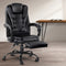 Massage Office Recliner Chair – PU Leather, 2‑Zone Massage, Footrest, 150° Recline