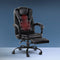 Artiss Massage Office Recliner Chair – PU Leather, 2‑Zone Massage, Footrest, 150° Recline