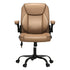 Artiss 2 Point Massage Office Chair Leather Mid Back Espresso
